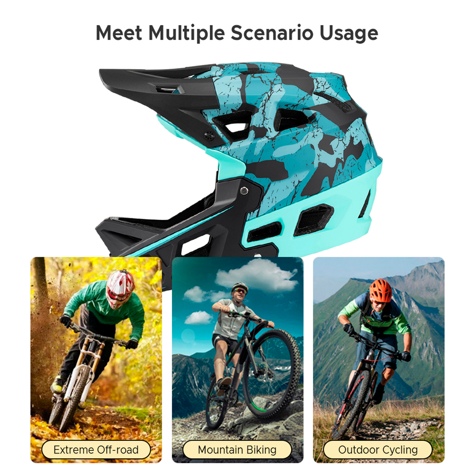 Mountain Biking Helmet Kids - Full Face Mountain Bike Helmet Adult