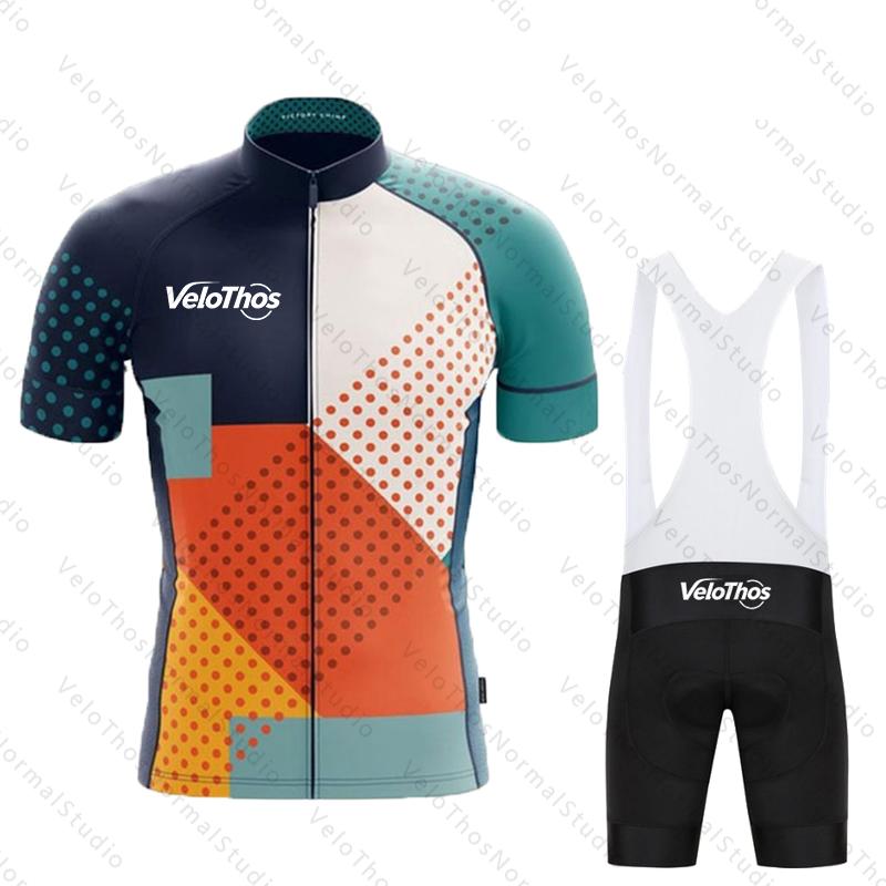 Mountain Biking Wallpaper - VeloThos Short sleeve Cycling Set Jersey