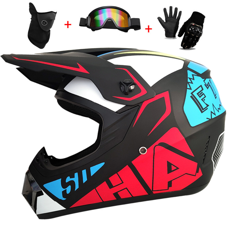 3Pcs Kids Off-Road Full Helmet – Mountain Biking Hydration Pack recenzja i cena