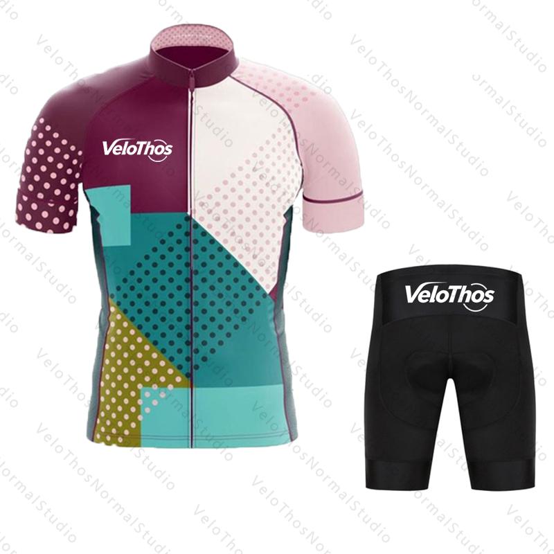 VeloThos Short sleeve Cycling  – Mountain Biking Wallpaper recenzja i cena