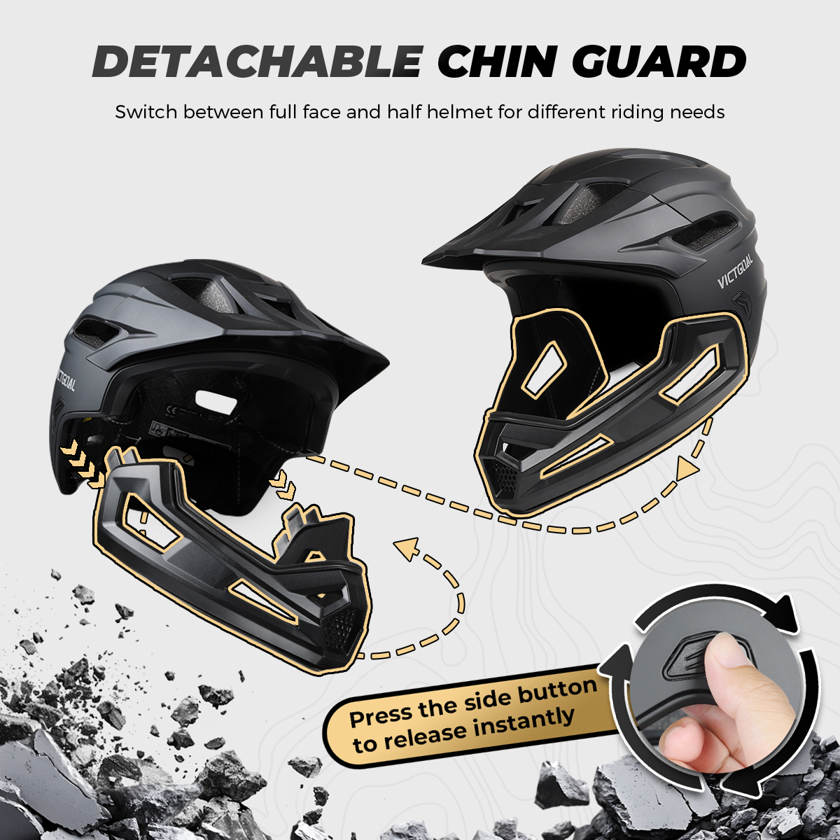 VICTGOAL Adult Detachable MTB  – Mountain Biking Helmet Kids recenzja i cena