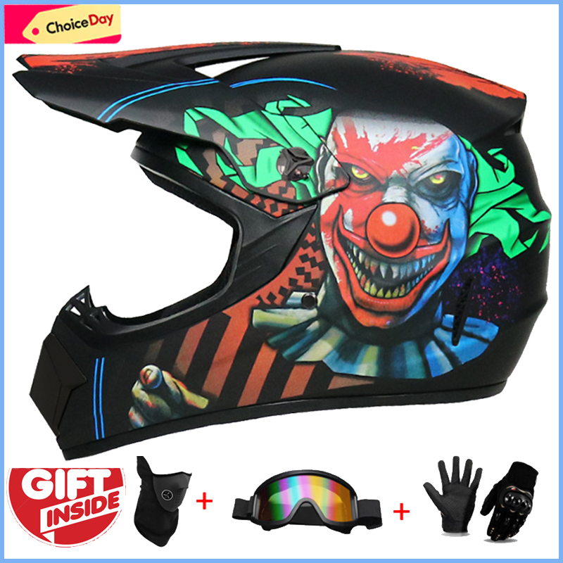 3Pcs Kids Off-Road Full Helmet – Mountain Biking Helmet Kids recenzja i cena