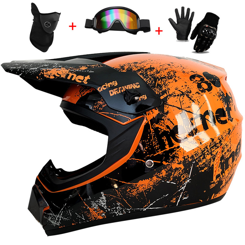 3Pcs Kids Off-Road Full Helmet – Mountain Biking Helmet Kids recenzja i cena