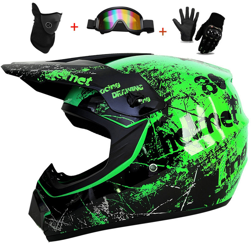 3Pcs Kids Off-Road Full Helmet – Mountain Biking Helmet Kids recenzja i cena