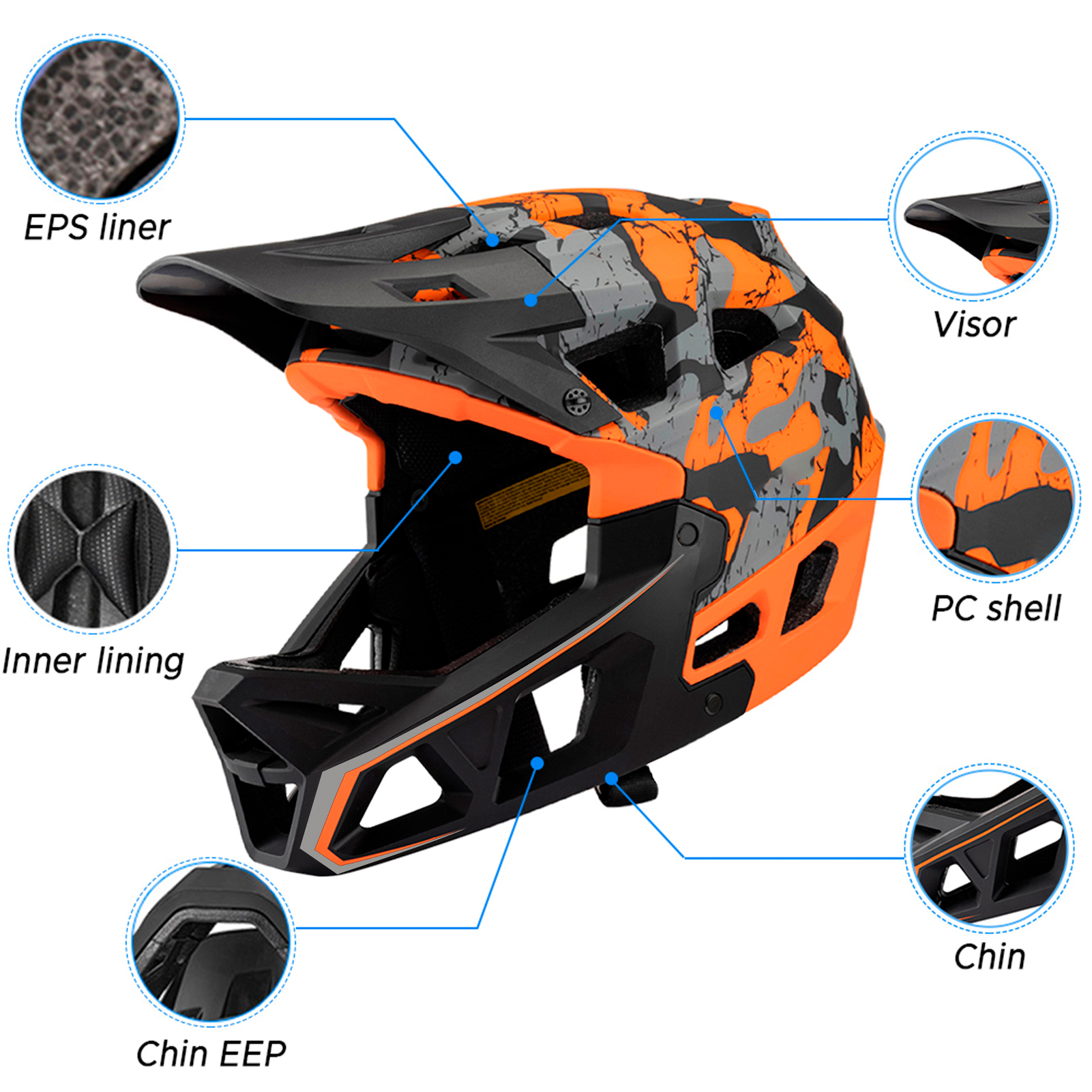 Full Face Mountain Bike Helmet – Mountain Biking Helmet Kids recenzja i cena