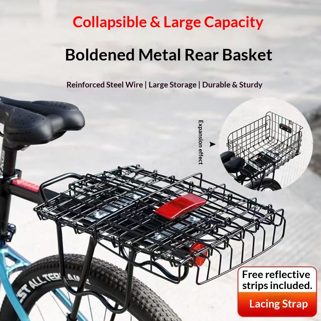 Foldable Bicycle Rear Basket L – Mountain Biking Rucksack recenzja i cena